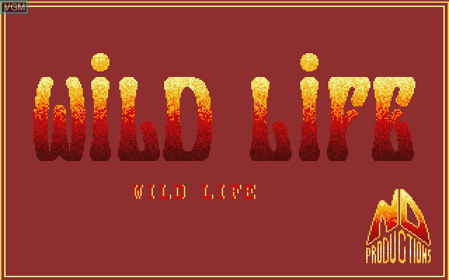 Title screen of the game Wild Life on Commodore Amiga