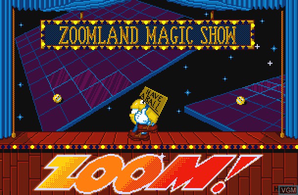 Title screen of the game Zoom on Commodore Amiga