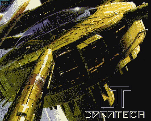 Title screen of the game Dynatech on Commodore Amiga