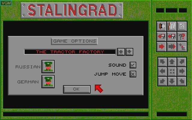 Title screen of the game Stalingrad on Commodore Amiga