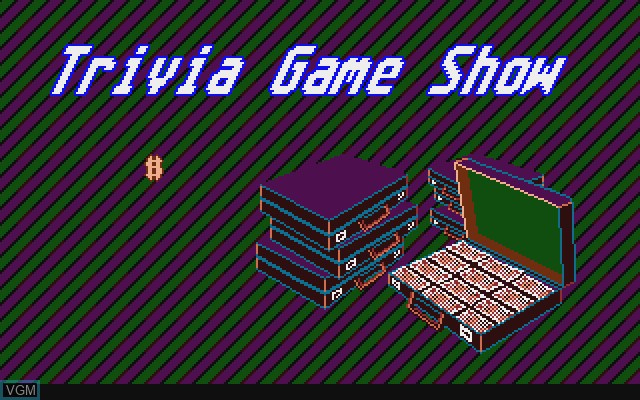 Title screen of the game Trivia Game Show on Commodore Amiga