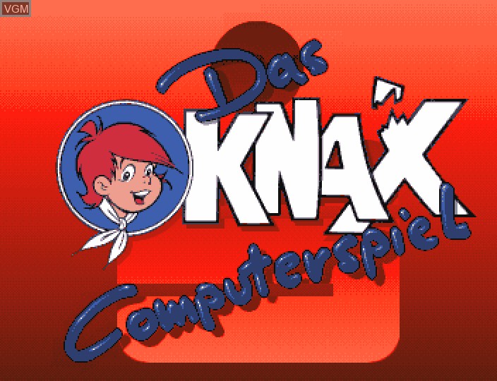 Title screen of the game Knax Computerspiel on Commodore Amiga