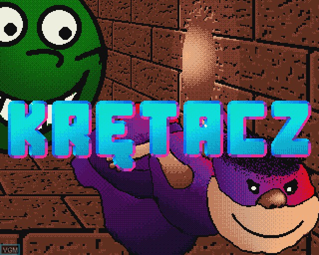 Title screen of the game Kretacz on Commodore Amiga