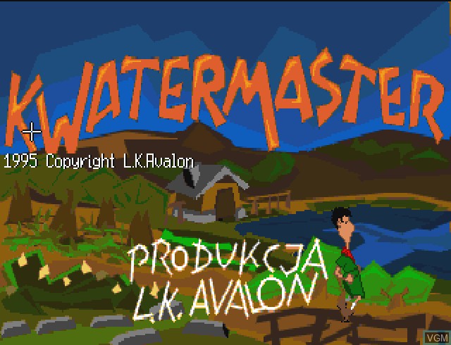 Title screen of the game Kwatermaster on Commodore Amiga