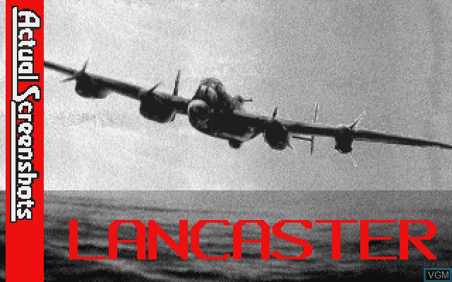 Title screen of the game Lancaster on Commodore Amiga