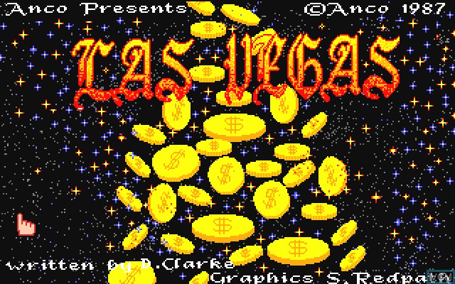 Title screen of the game Las Vegas on Commodore Amiga