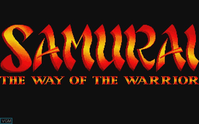 Title screen of the game Samurai - The Way of the Warrior on Commodore Amiga