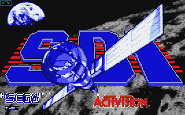 Title screen of the game SDI on Commodore Amiga