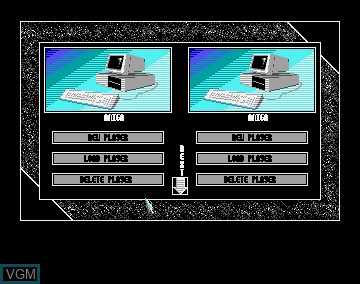 Menu screen of the game 7 Colors on Commodore Amiga