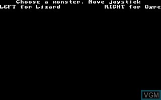 Menu screen of the game Aaargh! on Commodore Amiga