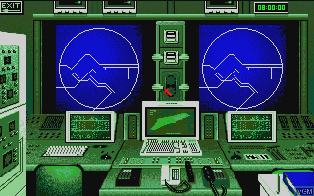 Menu screen of the game AV8B Harrier Assault on Commodore Amiga