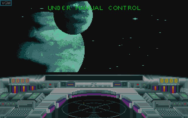 Menu screen of the game Xiphos on Commodore Amiga