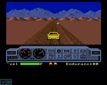 In-game screen of the game 4x4 Off-Road Racing on Commodore Amiga