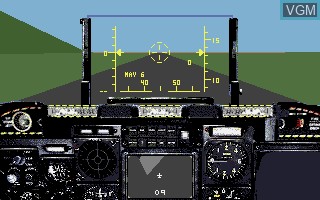 In-game screen of the game A-10 Tank Killer on Commodore Amiga