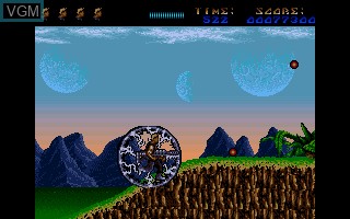 In-game screen of the game A.M.C. - Astro Marine Corps on Commodore Amiga
