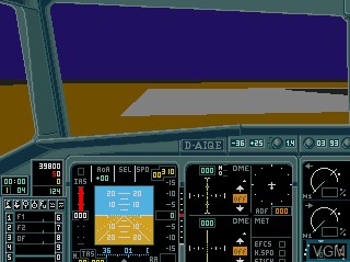 In-game screen of the game A320 Airbus - Edition Europa on Commodore Amiga