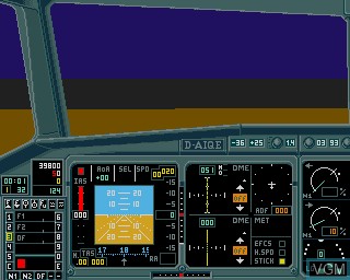 In-game screen of the game A320 Airbus - Edition USA on Commodore Amiga