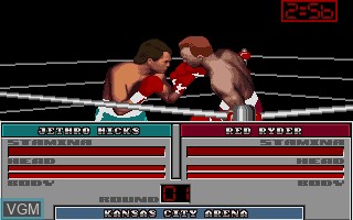 In-game screen of the game ABC's Wide World of Sports - Boxing on Commodore Amiga