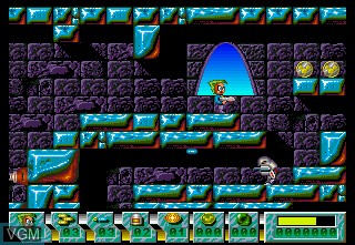 In-game screen of the game Action Cat on Commodore Amiga