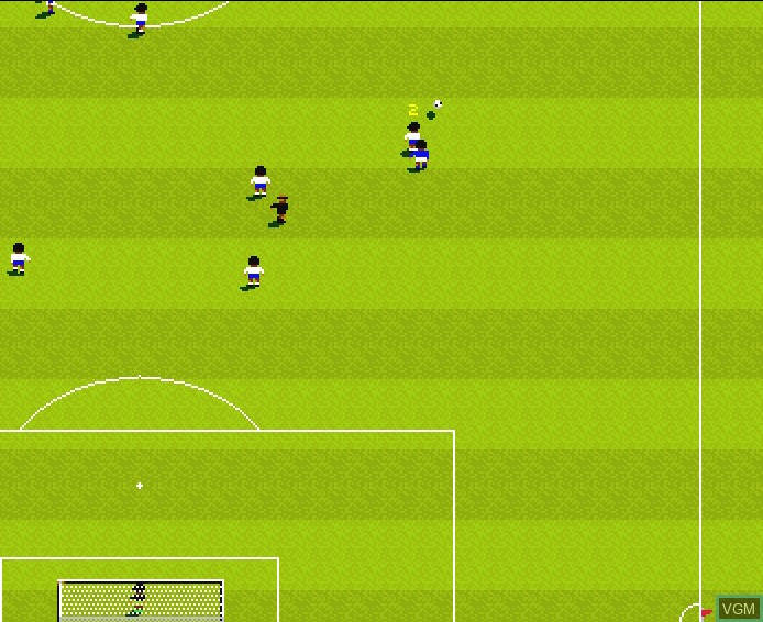 In-game screen of the game Football Glory on Commodore Amiga