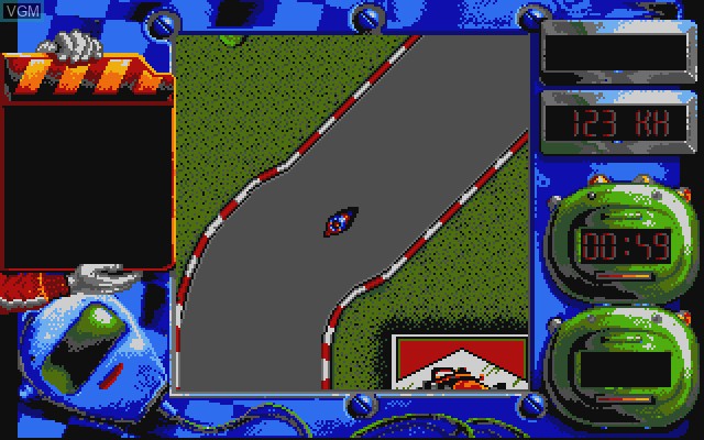 In-game screen of the game Grand Prix Master on Commodore Amiga