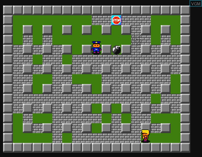 In-game screen of the game Master Blaster on Commodore Amiga