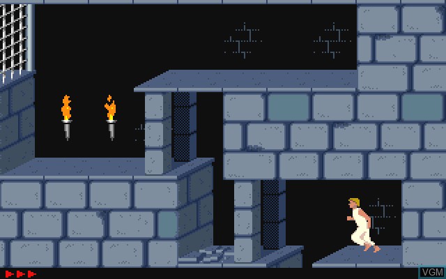 In-game screen of the game Prince of Persia on Commodore Amiga
