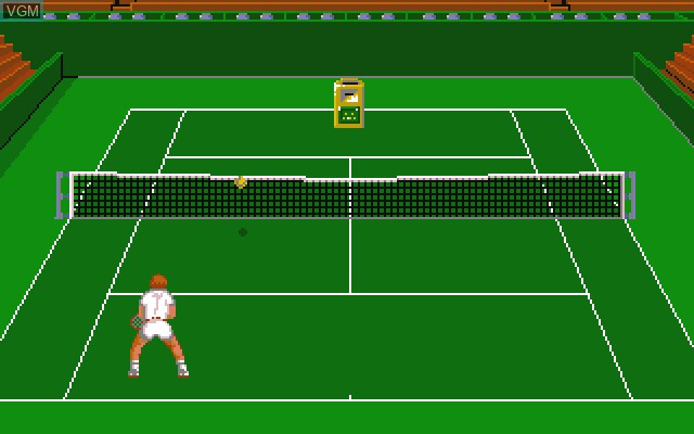 In-game screen of the game Pro Tennis Tour on Commodore Amiga