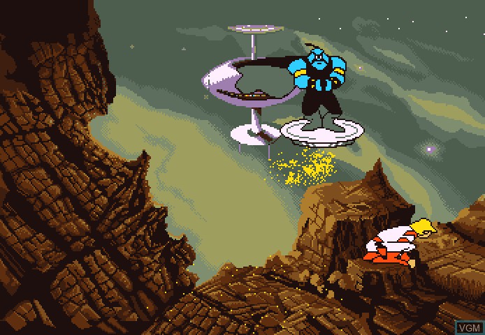 In-game screen of the game Space Ace on Commodore Amiga
