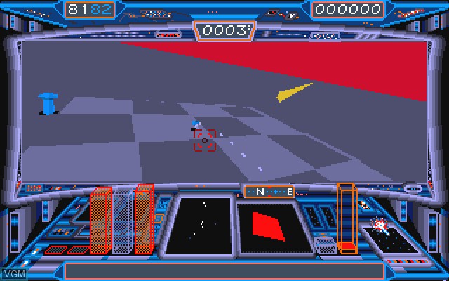 In-game screen of the game Starglider 2 on Commodore Amiga