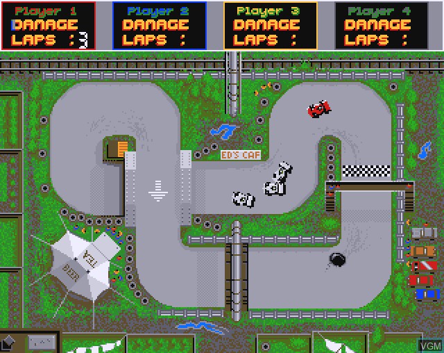In-game screen of the game Super Grand Prix on Commodore Amiga