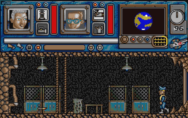 In-game screen of the game Thunderbirds on Commodore Amiga