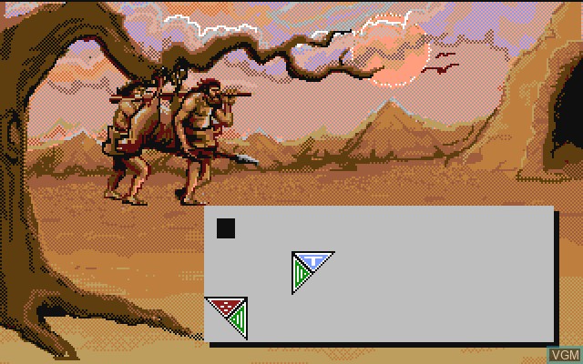 In-game screen of the game Time Race on Commodore Amiga