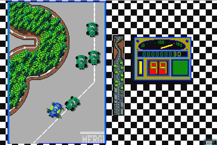 In-game screen of the game Turbo on Commodore Amiga