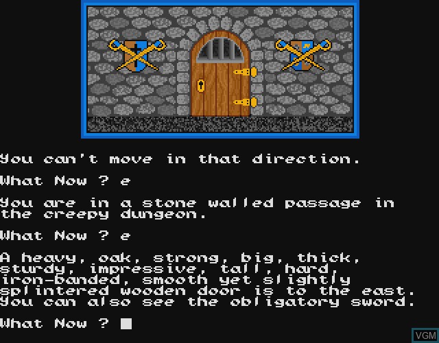 In-game screen of the game Dungeons, Amethysts, Alchemists 'n' Everythin' on Commodore Amiga