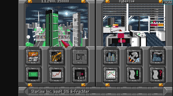 In-game screen of the game Dynatech on Commodore Amiga