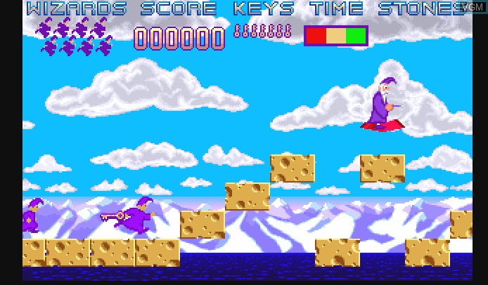 In-game screen of the game Little Wizards on Commodore Amiga
