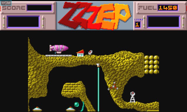 In-game screen of the game Zzzep on Commodore Amiga