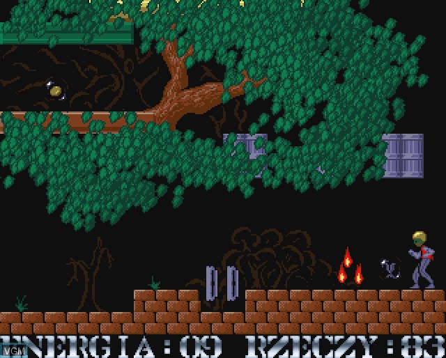 In-game screen of the game Agent Czesio on Commodore Amiga