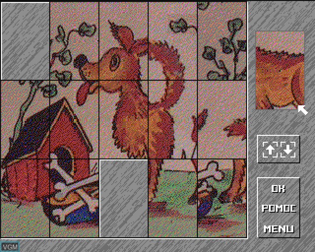 In-game screen of the game Ami Puzzle on Commodore Amiga