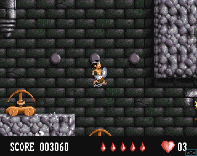 In-game screen of the game Babylonian Twins on Commodore Amiga