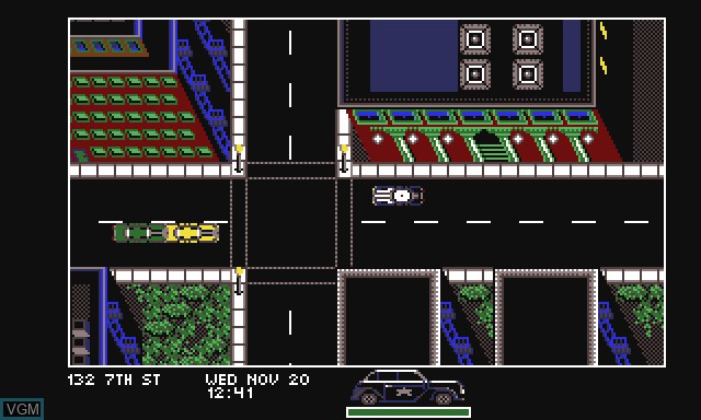 In-game screen of the game Dick Tracy - The Crime-Solving Adventure on Commodore Amiga