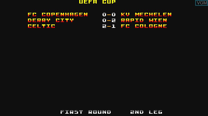 In-game screen of the game Football Tactician 2 - FA Premiership and Division One on Commodore Amiga