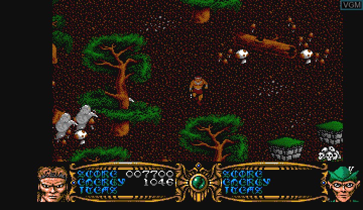 In-game screen of the game Gauntlet III - The Final Quest on Commodore Amiga