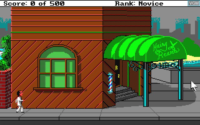In-game screen of the game Leisure Suit Larry 2 - Leisure Suit Larry Goes Looking for Love on Commodore Amiga