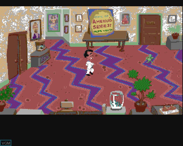 In-game screen of the game Leisure Suit Larry 5 - Passionate Patti Does a Little Undercover Work on Commodore Amiga