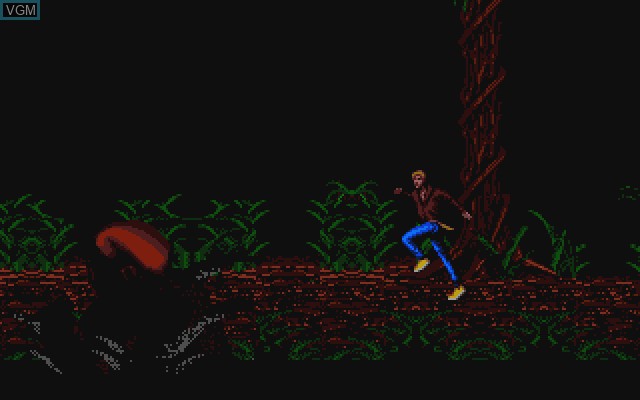 In-game screen of the game Time Runners 17 - The Living Labyrinth on Commodore Amiga