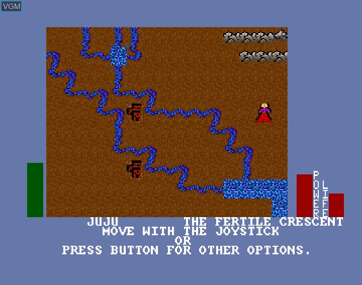 In-game screen of the game Adventure Construction Set on Commodore Amiga