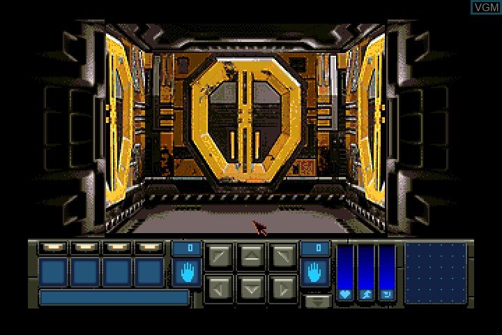 In-game screen of the game Black Dawn Rebirth on Commodore Amiga