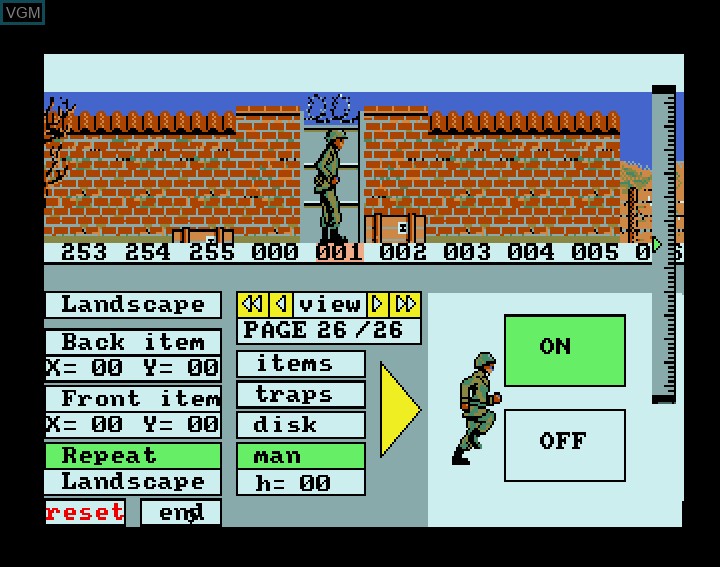 In-game screen of the game Combat Course on Commodore Amiga
